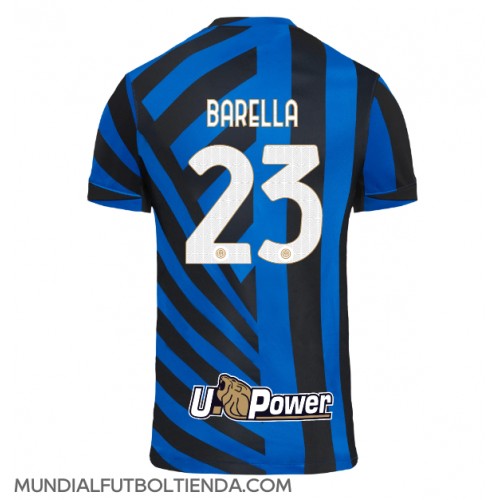 Camiseta Inter Milan Nicolo Barella #23 Primera Equipación Replica 2024-25 mangas cortas